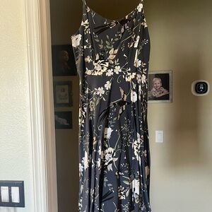 Old Navy Black Floral Maxi Dress